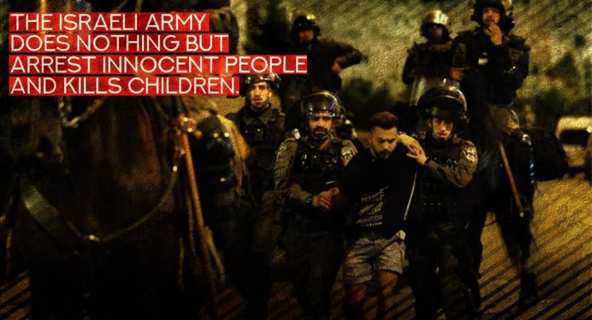 the Israeli army does nothing but arrest innocent people and kills children