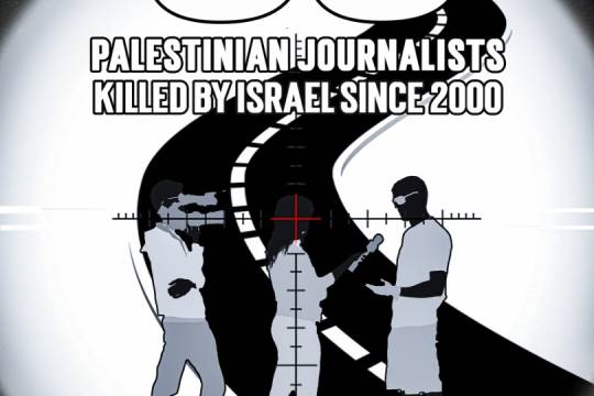 55 Palestinian journalists killed by Israel since 2000