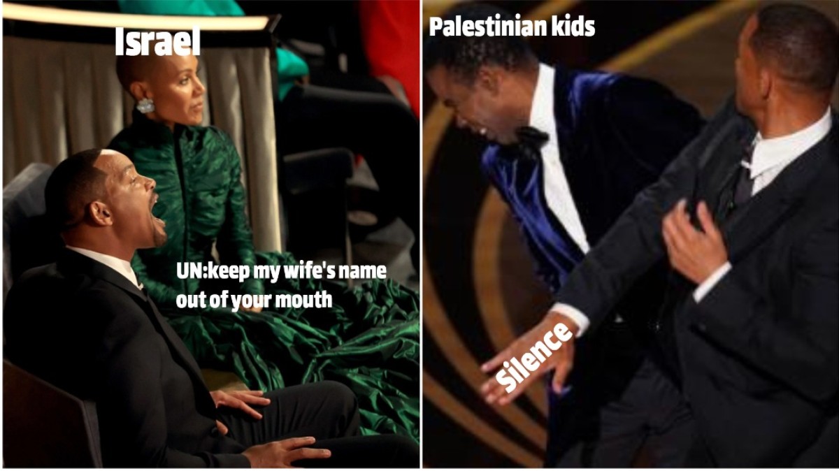 Palestinian kids= silence