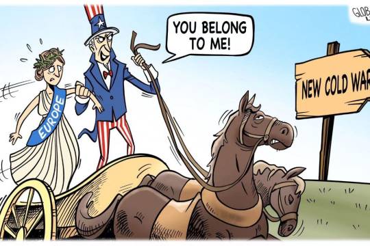 US ties Europe to its chariot.