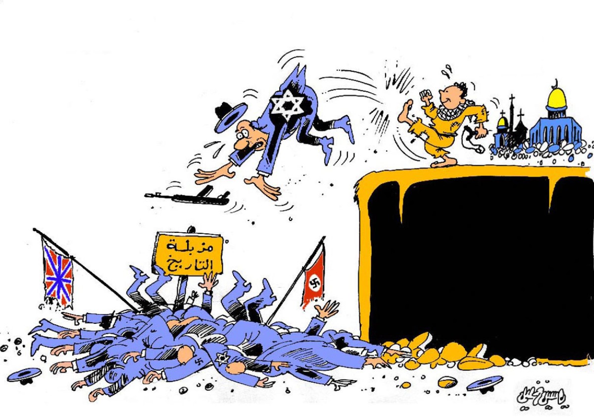 كاريكاتير / الكيان الصهيوني زائل ومآله مزبلة التاريخ