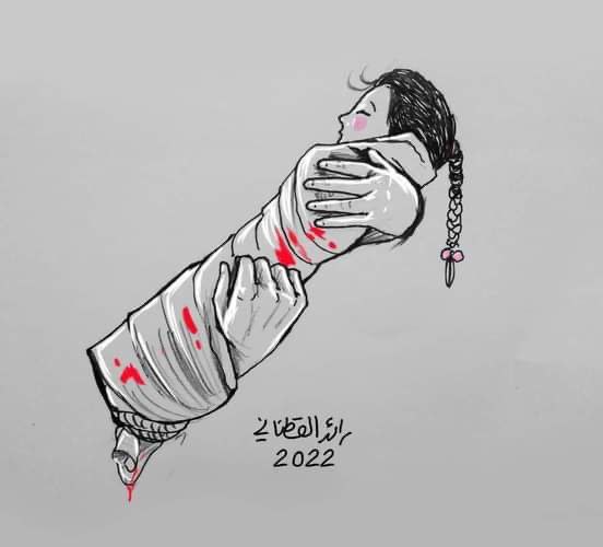 كاريكاتير / غزة تودّع شهداءها