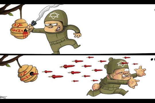 كاريكاتير / العدوان على غزة