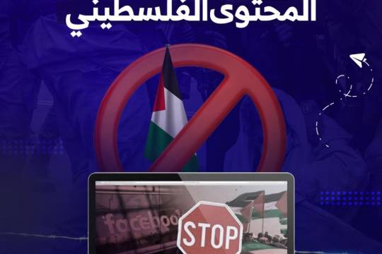 مجموعة بوسترات " مجزرة رقمية لمحاربة المحتوى الفلسطيني "