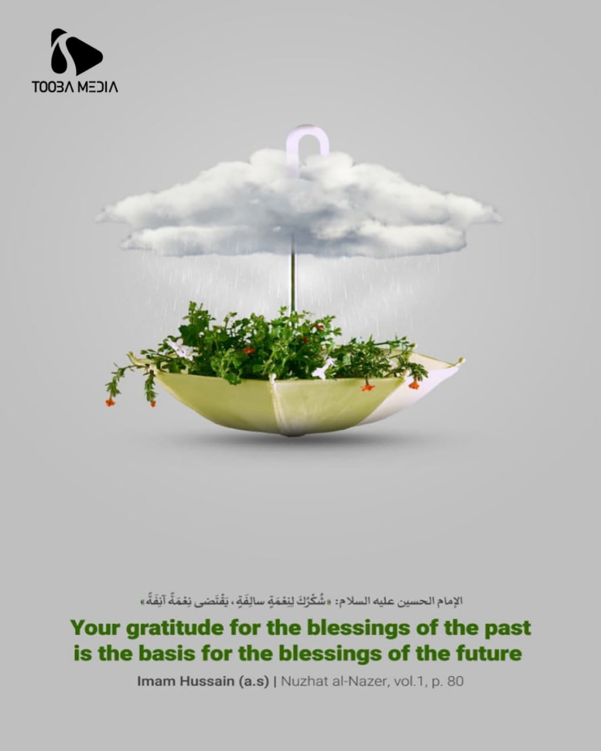 Your gratitude for the blessing of the past is the basis for the blessing of the future