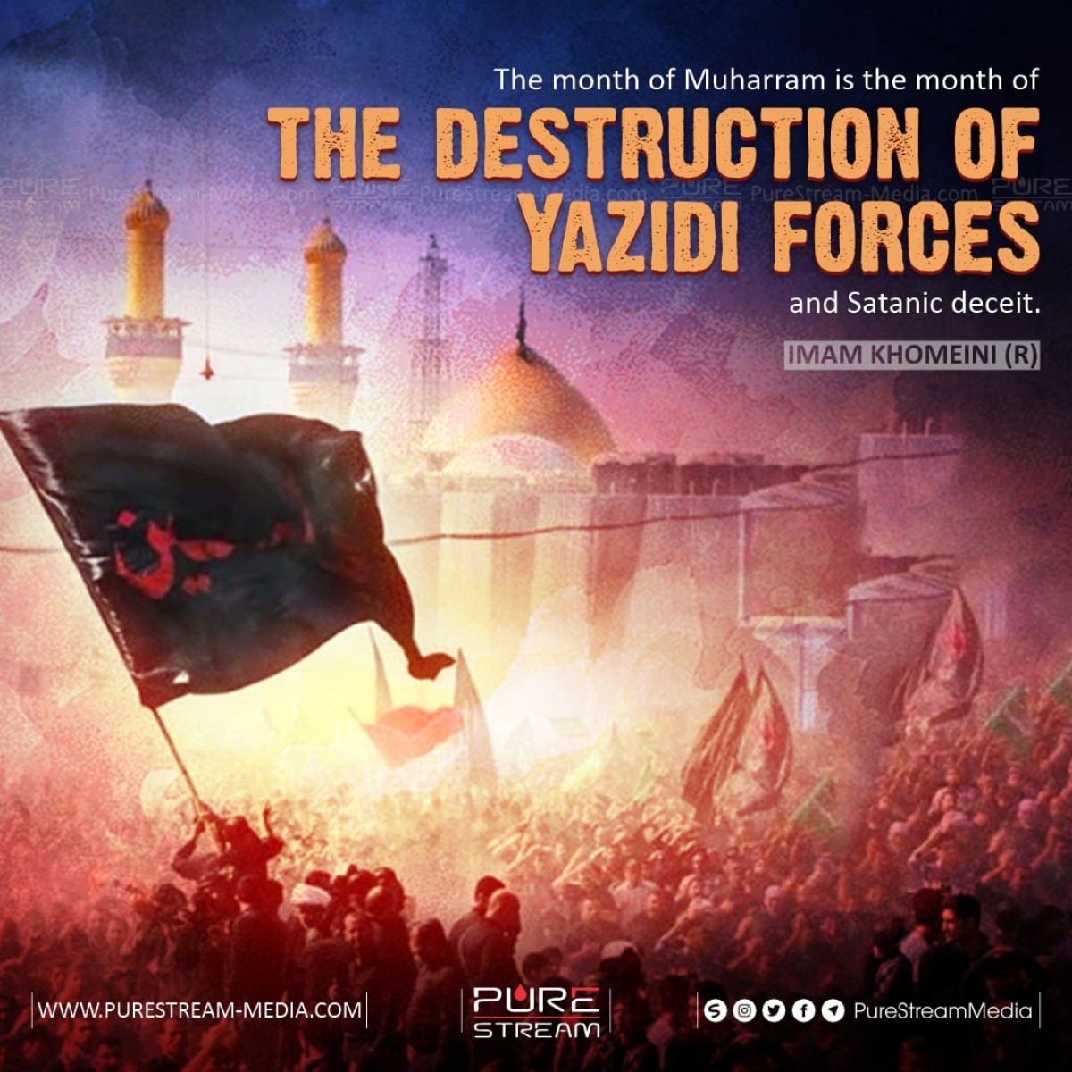 "The month of Muharram is the month of the destruction of Yazidi forces and Satanic deceit."