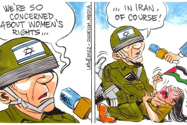 Apartheid Israel's "stands with Iranian women" hypocrisy