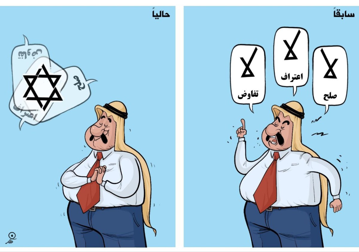 كاريكاتير / ‏المواقف العربية بين الماضي و الحاضر