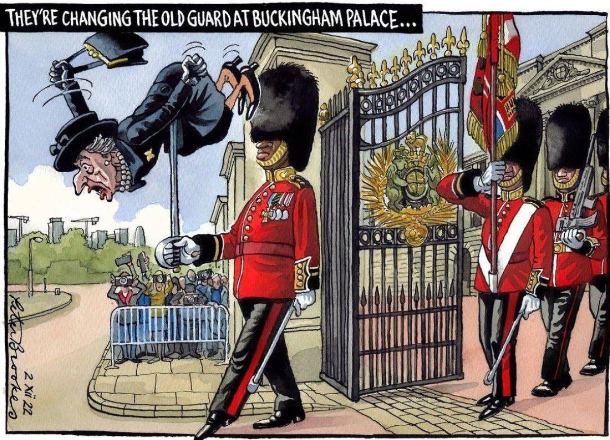 They're changing the old guard at Buckingham palace