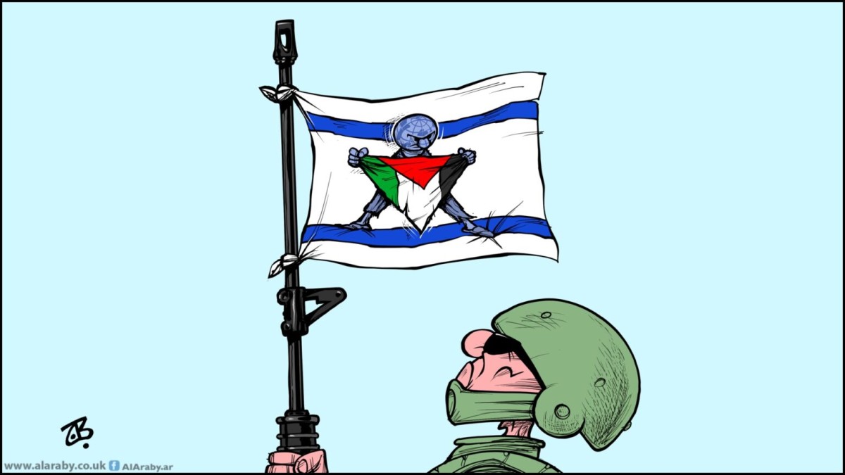 كاريكاتير / الوجود الفلسطيني والاحتلال