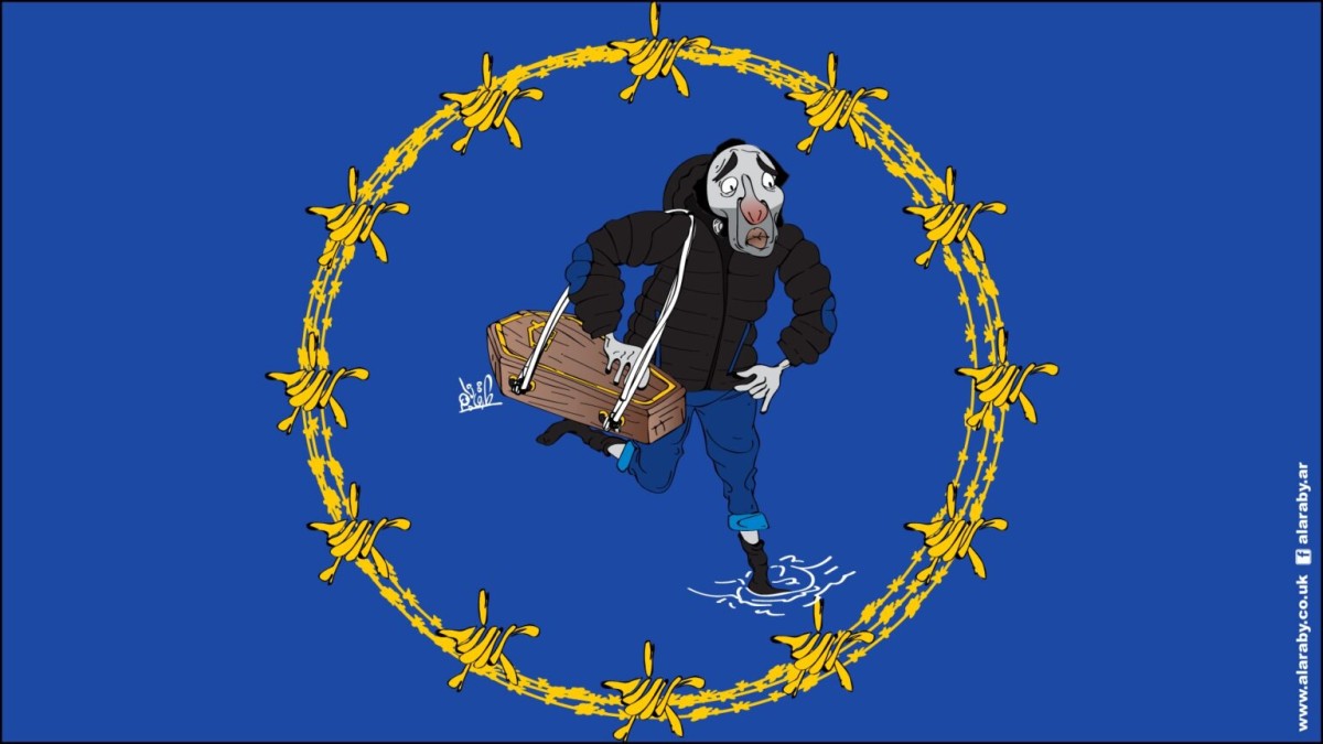 كاريكاتير / الهجرة غير الشرعية الى أوروبا