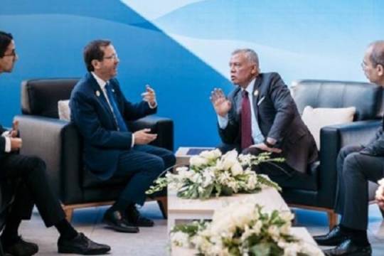 King of Jordan met with the head of the Zionist regime in Egypt