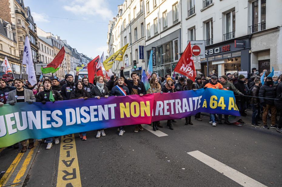 Thousands protested again in France against pension reform