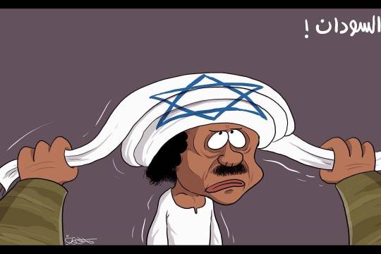 كاريكاتير / من أبوظبي إلى الخرطوم