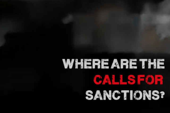 Where are the calls for sanctions?
