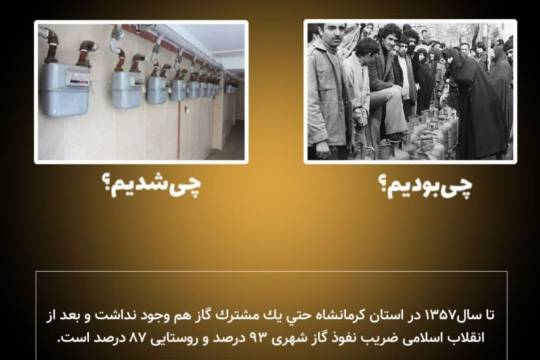 مجموعه عکس نوشت : پیشرفتهای استان کرمانشاه بعد از انقلاب