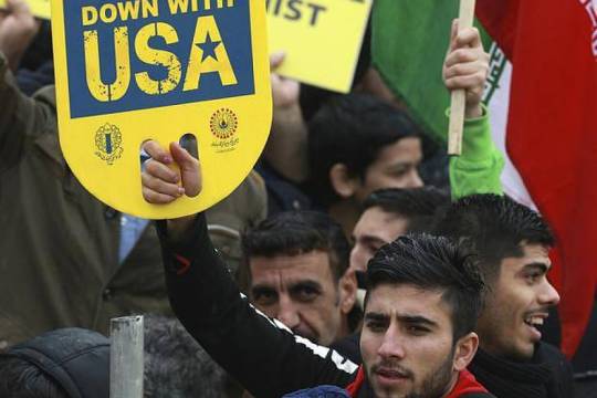 Millions of Iranians chanted "death to the US" as the nation marked the 44th anniversary of the Islamic Revolution