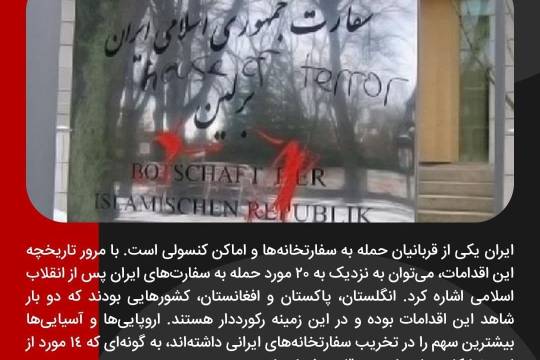 حمله به سفارتخانه‌های ایران سری اول