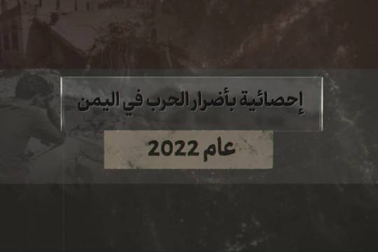 موشن جرافيك / إحصائية بأضرار الحرب في اليمن عام 2022