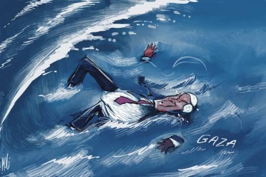 كاريكاتير / غزة .. تُغرق نتنياهو