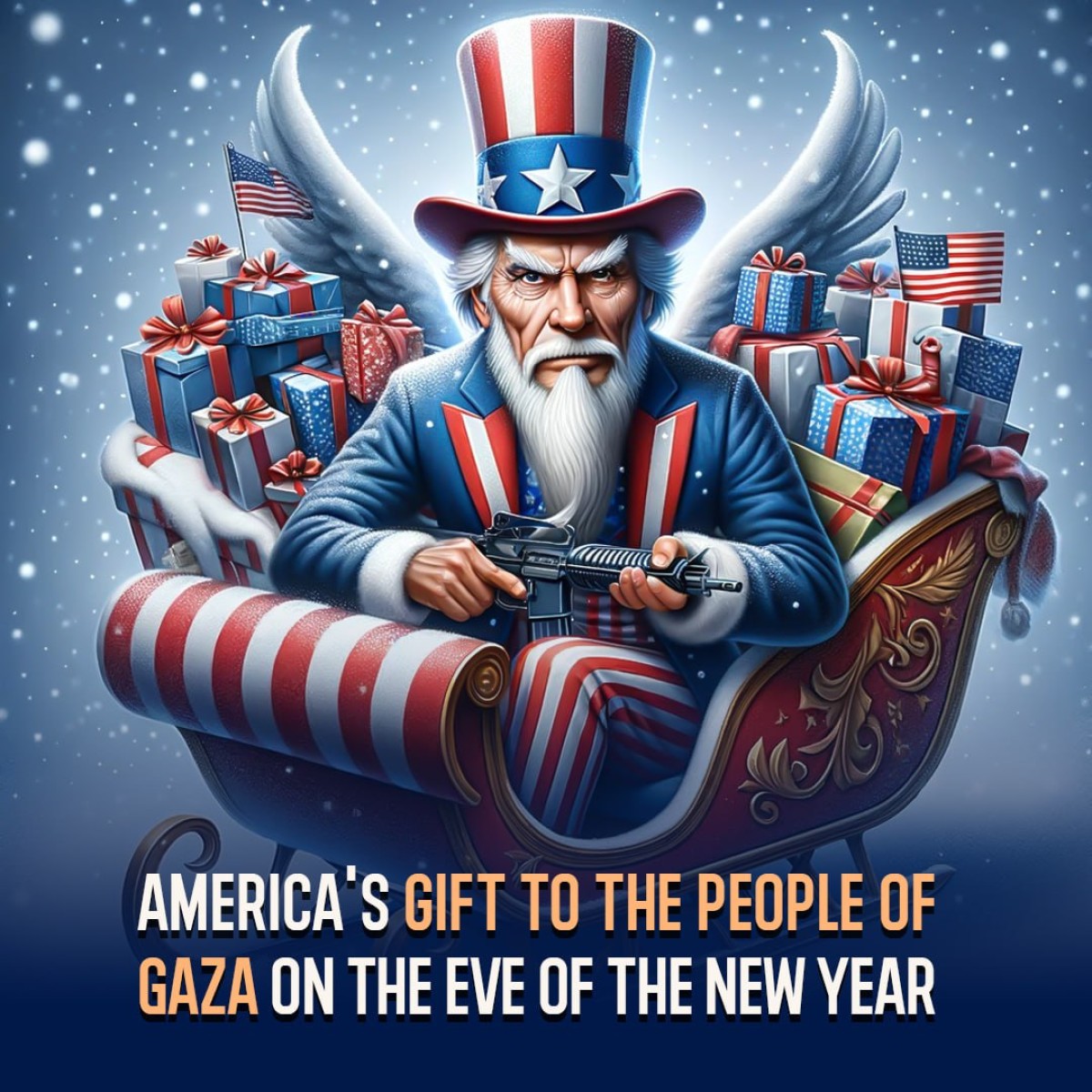 AMERICA'S GIFT TO THE PEOPLE OF GAZA ON THE EVE OF THE NEW YEAR