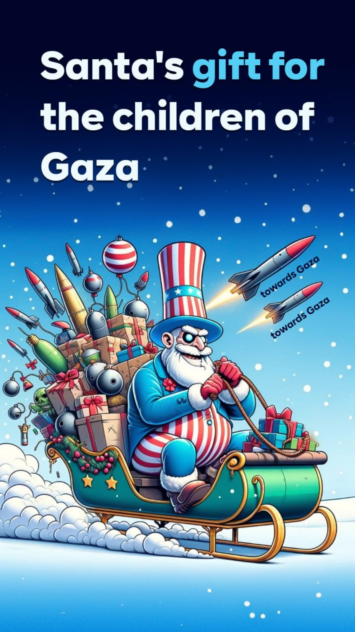 Santa's gift for the children of Gaza