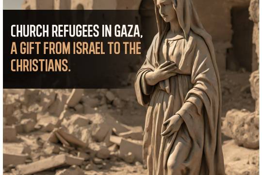 CHURCH REFUGEES IN GAZA, A GIFT FROM ISRAEL TO THE CHRISTIANS