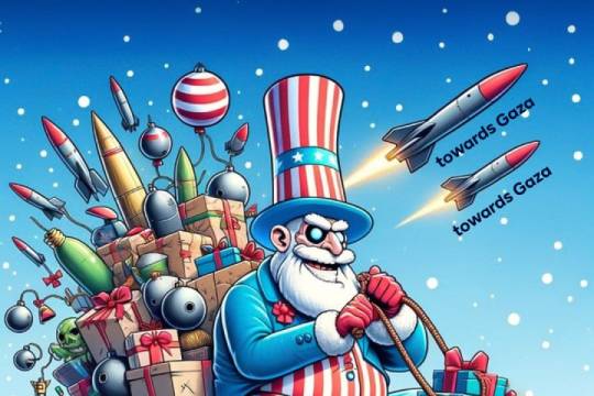 Santa's gift for the children of Gaza