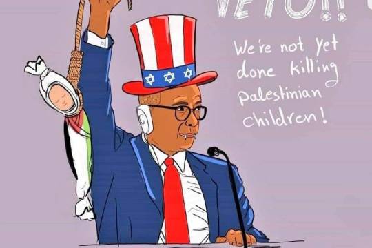 VETO!! We're not yet done killing Palestinian children!