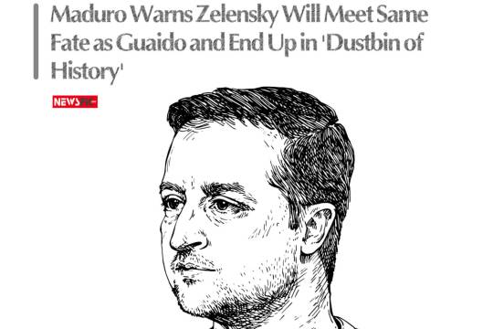 Maduro Warns Zelensky Will Meet Same Fate as Guaido and End Up in 'Dustbin of