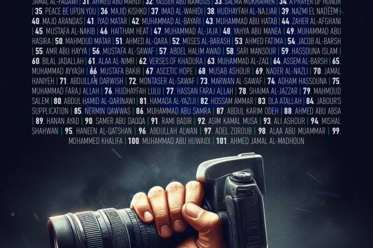 THE NAMES OF 101 JOURNALISTS KILLED BY ISRAEL IN LESS THAN 80 DAYS