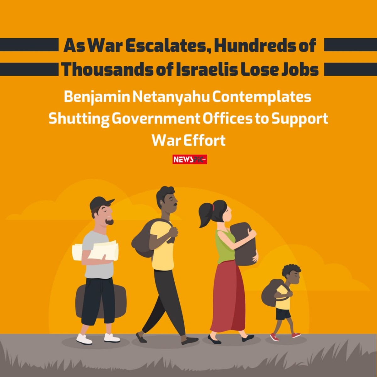 As War Escalates, Hundreds of Thousands of Israelis Lose Jobs