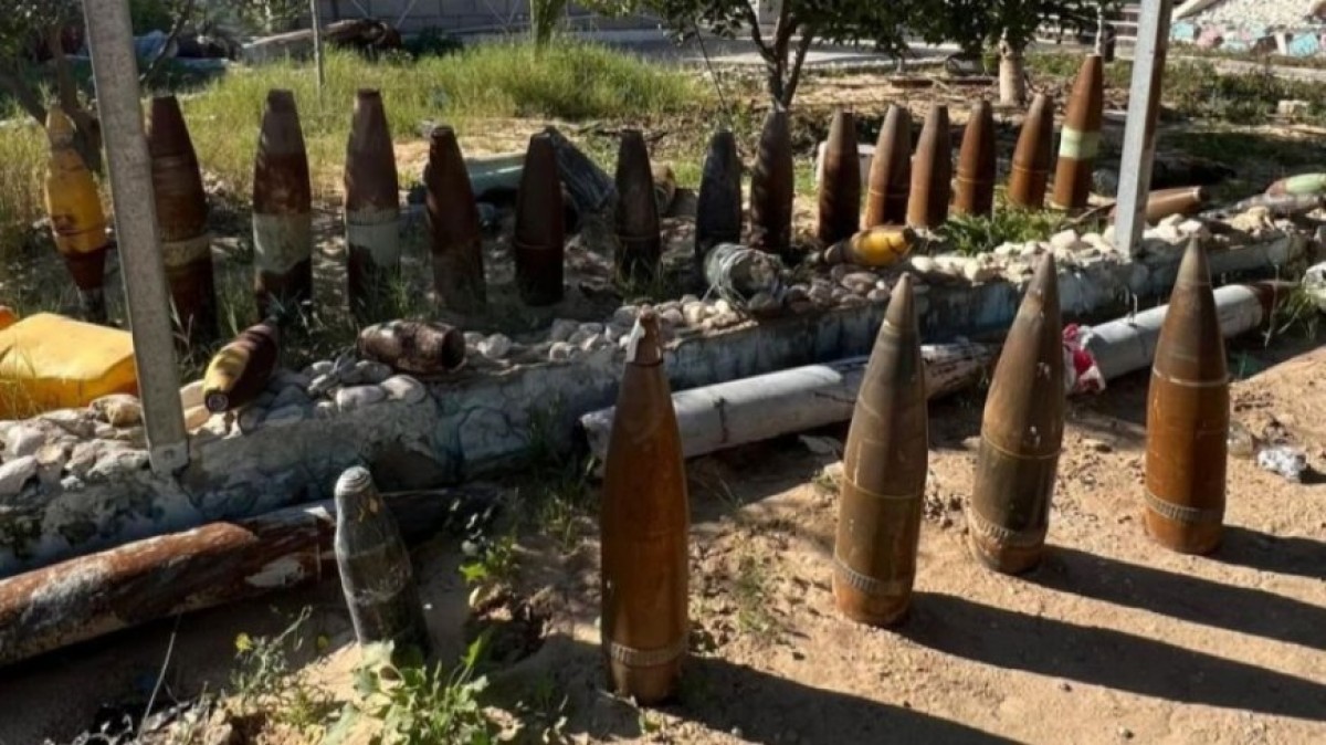 These are Israeli Bombs and Artillery Shells that fell on Gaza