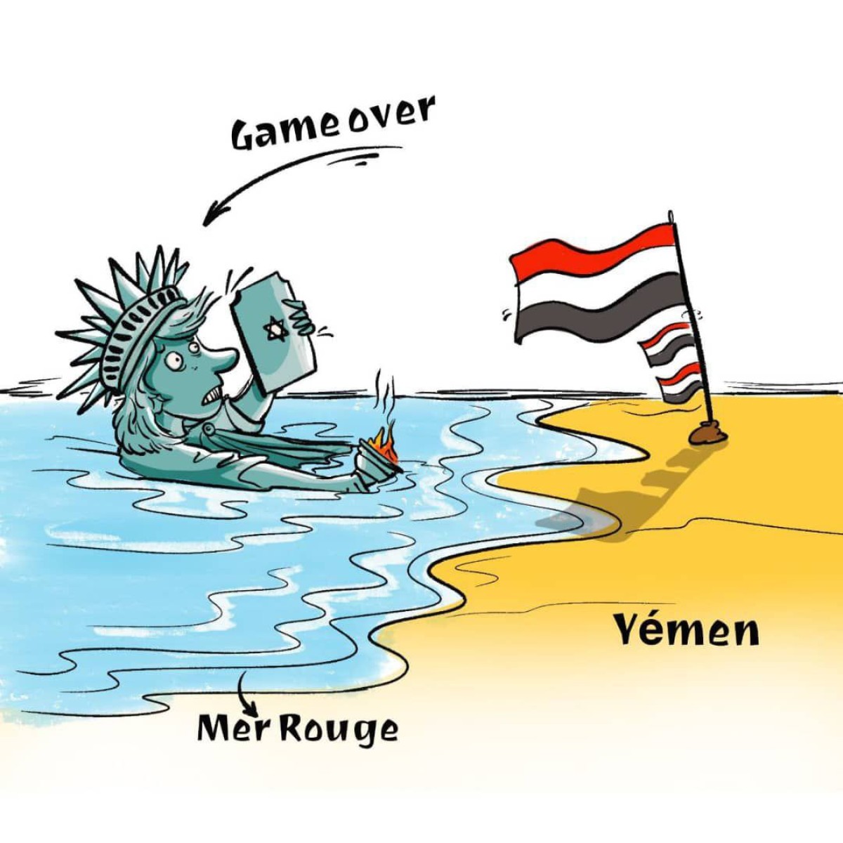 Game over Mer Rouge Yemen