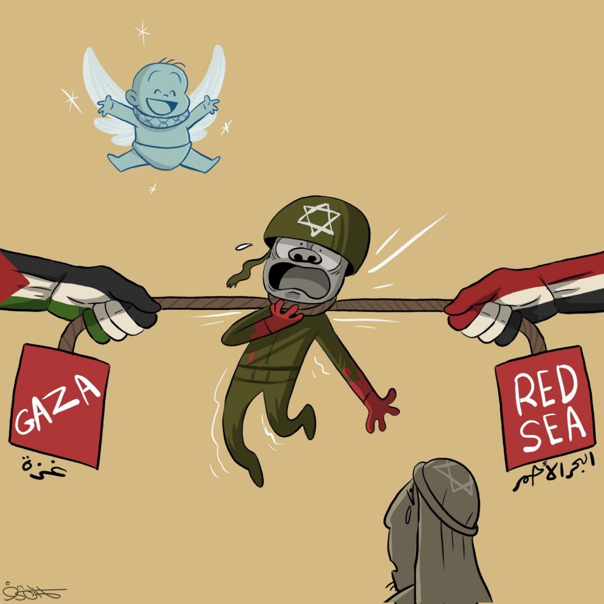 The unity of Yemen and Palestine against Israel
