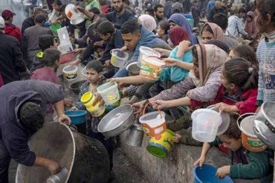 Let's talk about children who are waiting for food for hours.