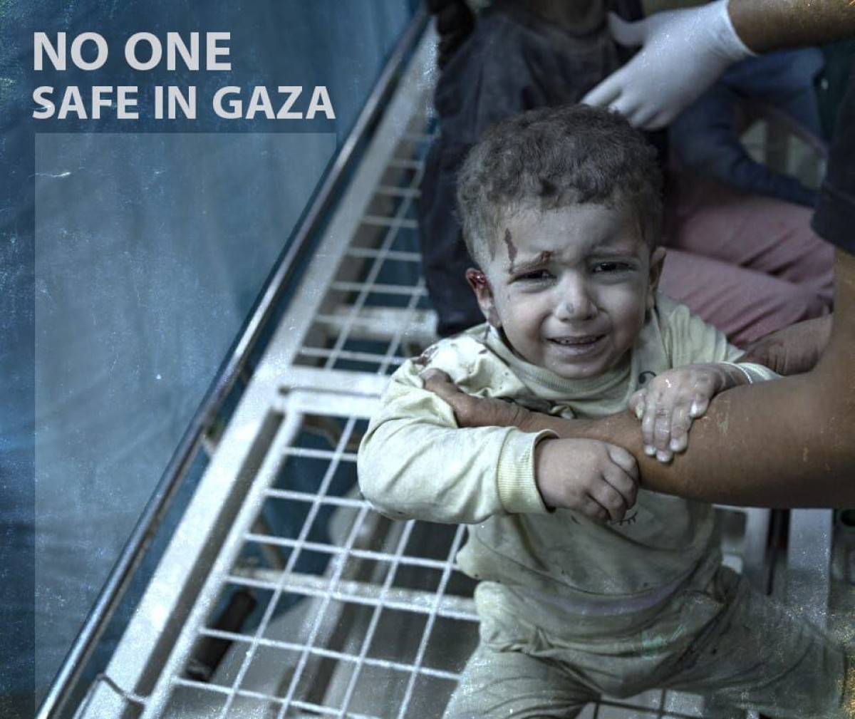 NO ONE SAFE IN GAZA