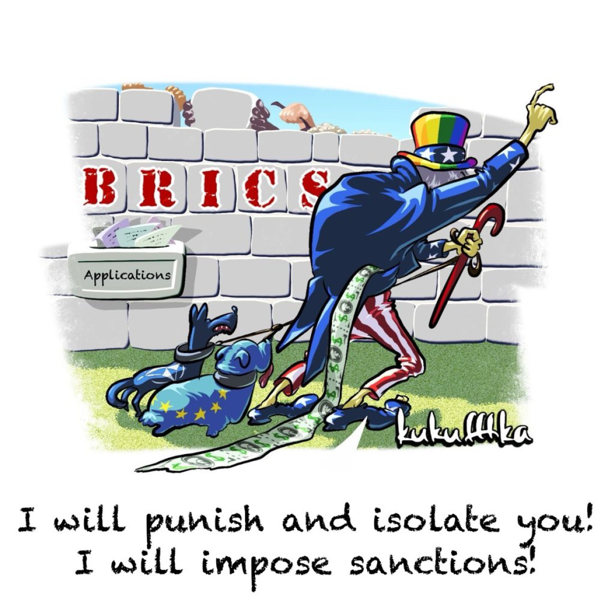 I will punish and isolate you! I will impose sanctions!