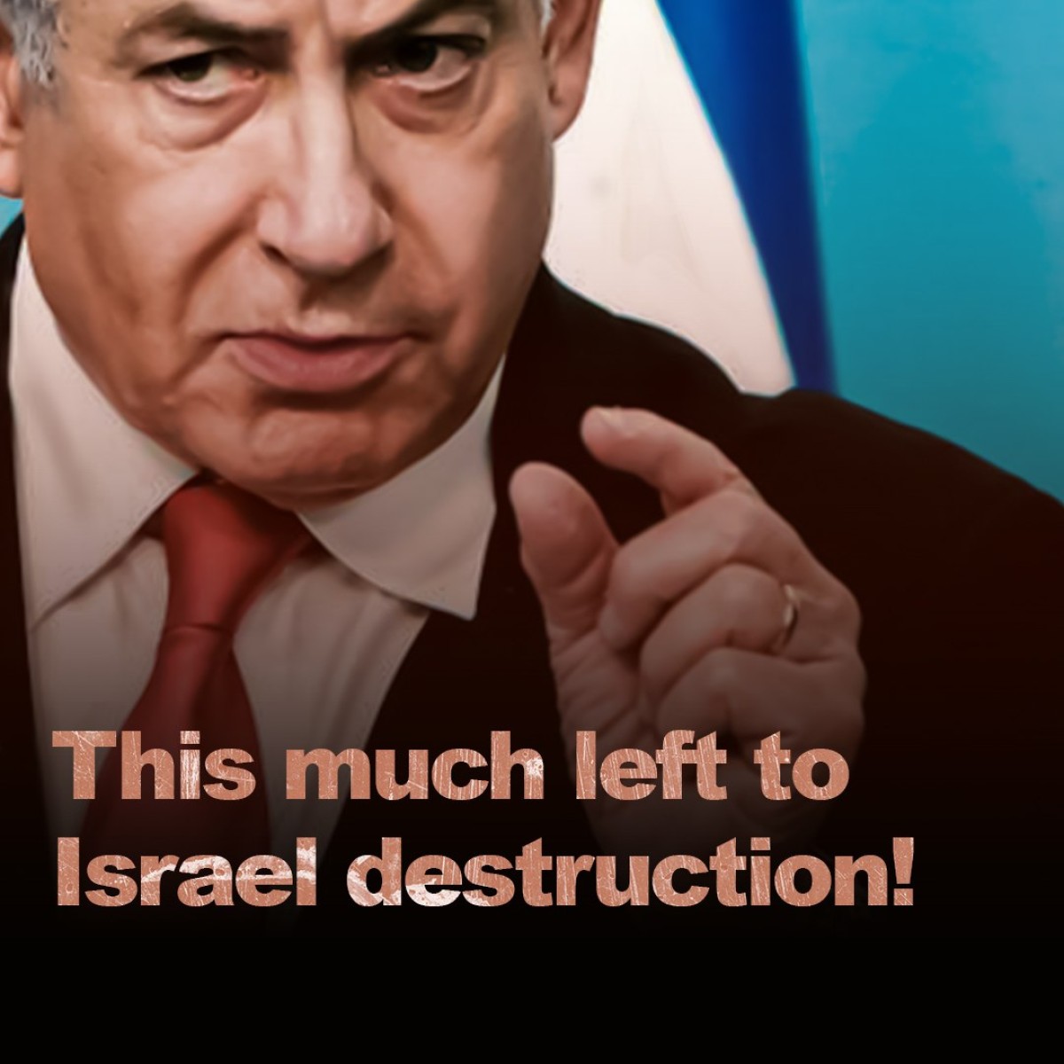 This much left to Israel destruction!