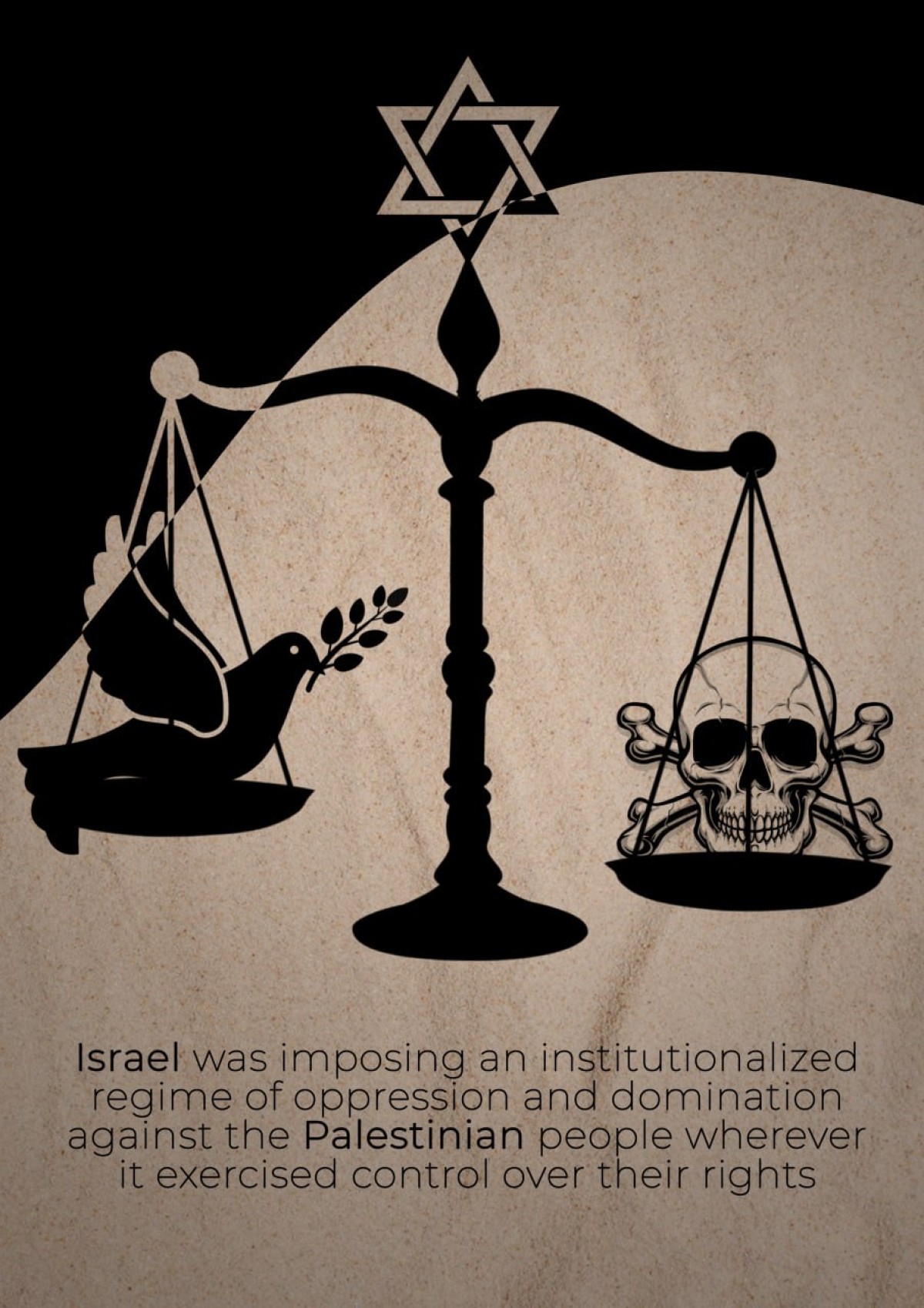 Israel was imposing an institutionalized regime of oppression and domination against the Palestinian people wherever it exercised control over their rights