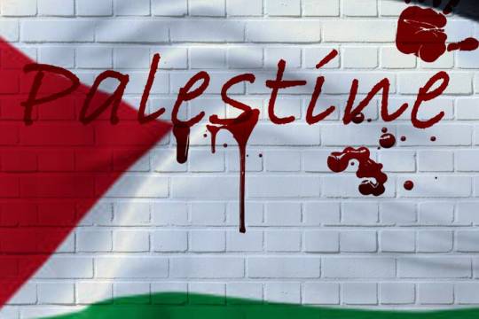 We write with the blood for Palestine