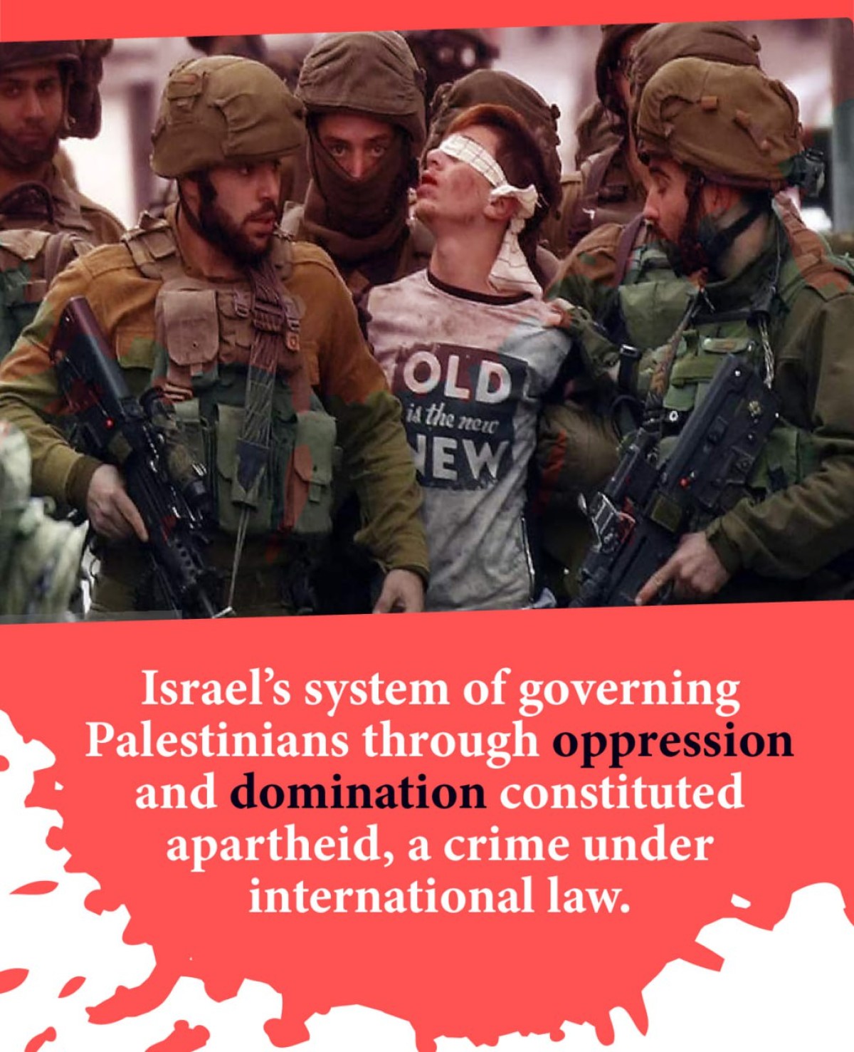 Israel's system of governing Palestinians through oppression and domination constituted apartheid