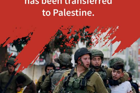 Apartheid was in South Africa; now it has been transferred to Palestine