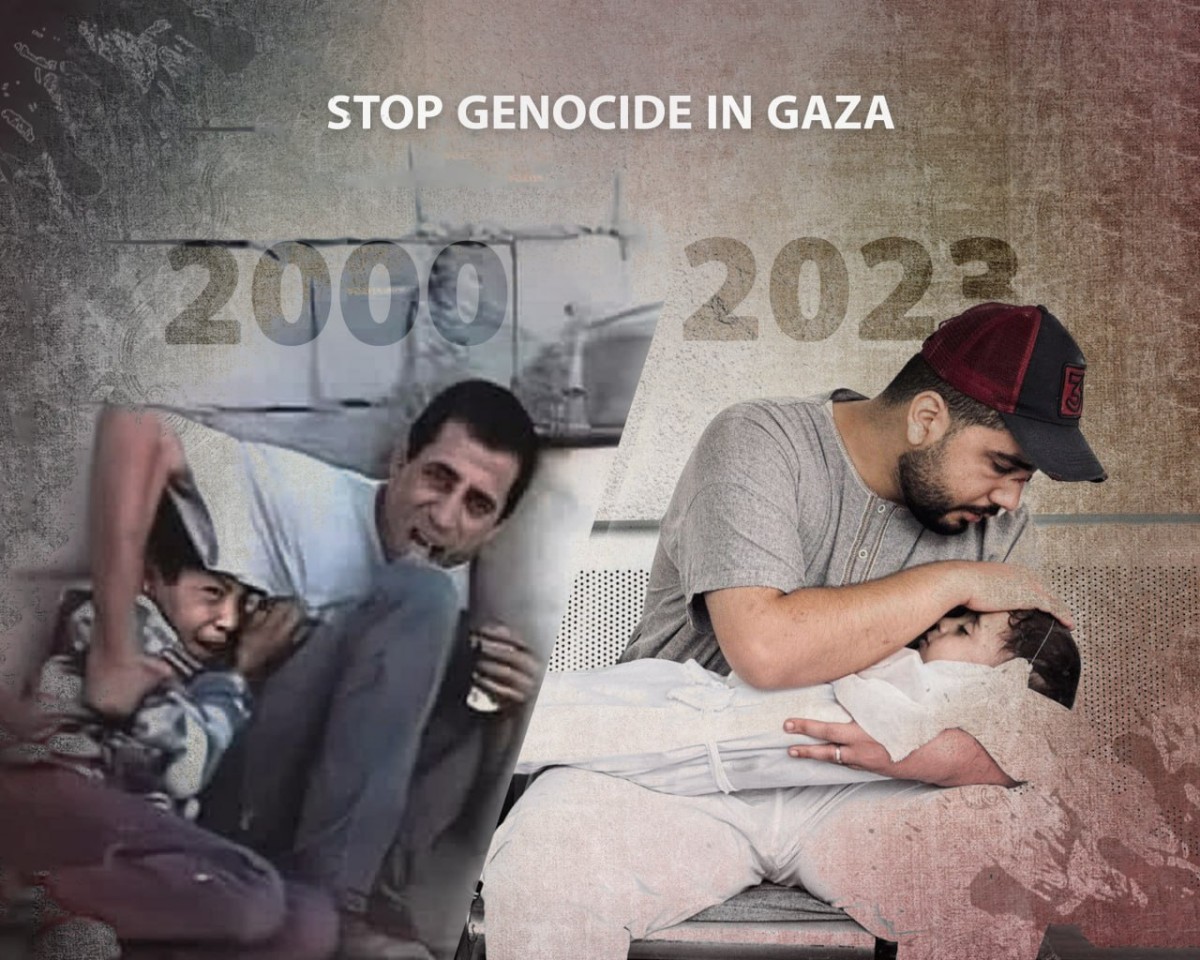 STOP GENOCIDE IN GAZA 2000 and 2023