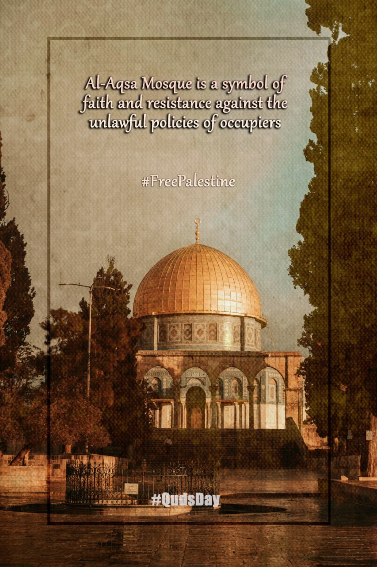 Al-Aqsa Mosque is a symbol of faith and resistance against the unlawful policies of occupiers