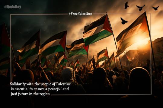Solidarity with the people of Palestine is essential to ensure a peaceful and just future in the region