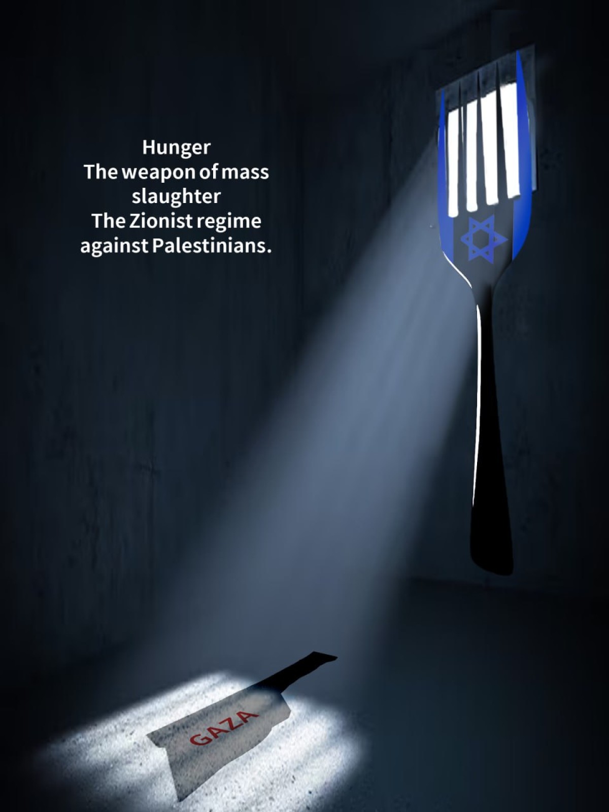 Hunger The weapon of mass slaughter The Zionist regime against Palestinians