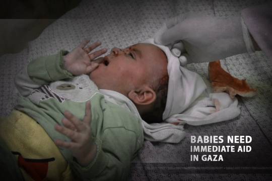 BABIES NEED IMMEDIATE AID IN GAZA 2
