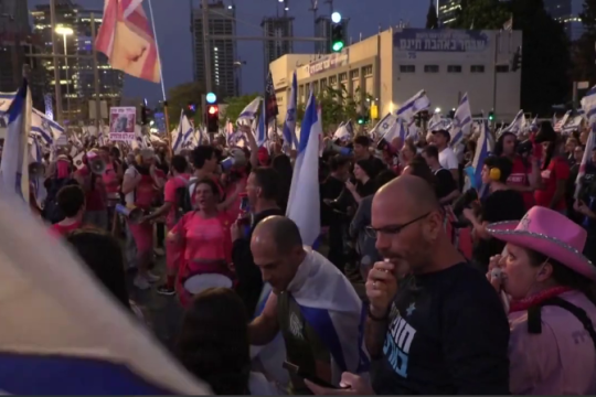 تظاهرات ضد دولت در تل آویو