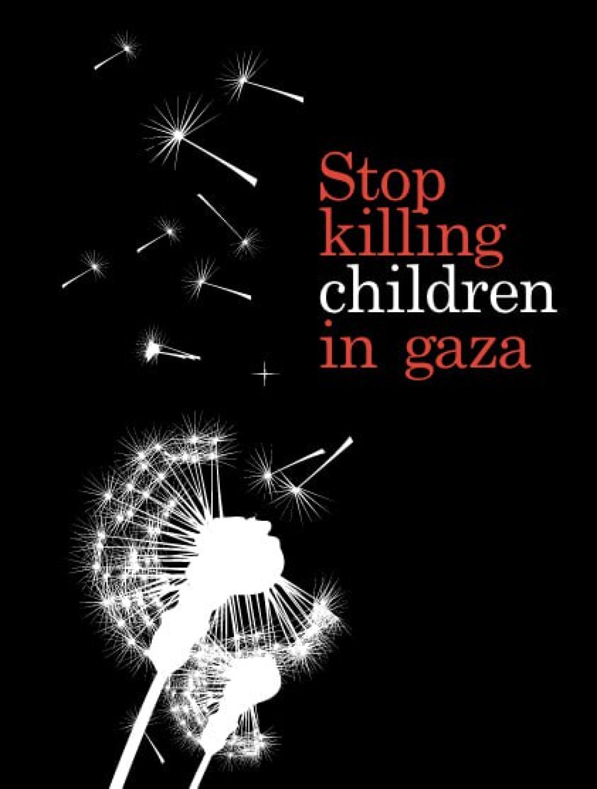 Stop killing children in gaza